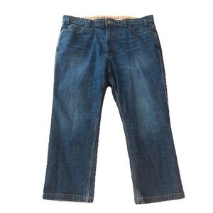 Duluth Trading Co Jeans Mens 44x30 Relaxed Fit Flex Ballroom 5-Pocket Denim Blue